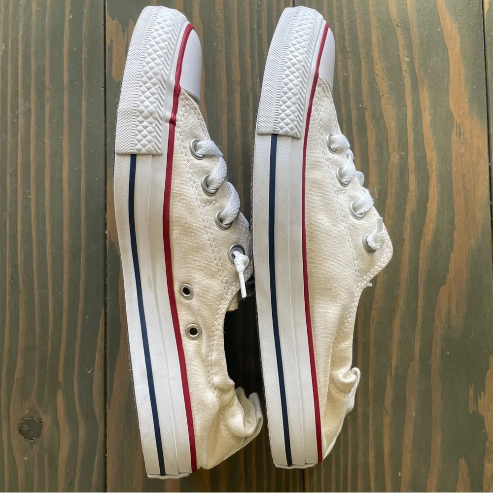 NWOT Converse White Low Top Slip On Sneakers - Picture 3 of 7